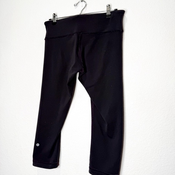 Lululemon Wunder Under Crop III Reversible Leggings Ultra Violet & Black - Picture 4 of 11